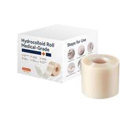 Pansements Hydrocolloïdes | 5 cm x 5 m Imperméables pour Brûlures - Bandes Invisibles Absorbantes pour Peau Brûlures Ampoules Maison Voyage