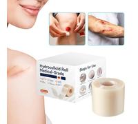 Pansements Hydrocolloïdes | Bande Imperméable 5 cm x 5 m | Bandes Invisibles Absorbantes pour Peau Brûlures Ampoules Maison Voyage