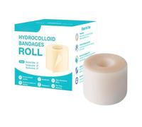 Pansements Hydrocolloïdes en Gel | Largeur 5cm Rouleau pour Cicatrices,Pansements Découpables Souples pour Plaies Orteils Talon Sportifs Hommes Peau Sensible Personnes Âgées Boutons Coupures Pieds