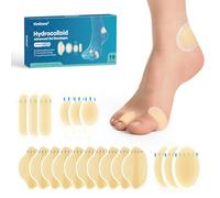 Pansements hydrocolloïdes sous blister pour pieds - Kimihome 19 ct - Blisters adhésifs imperméables pour talon, pied, orteils, doigts - Gel de prévention pour voyage, randonnée (pack varié)