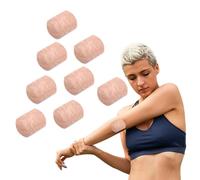 Pansements Maxi Sensitive pour Coudes et Genoux 8 Pièces - Doux Respirant avec Support TNT Flexible et Comprimé Absorbant Antiadhésif - Adhérence sécurisée sur les articulations (7 x 4,8 cm)