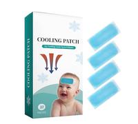 Pansements rafraîchissants contre la fièvre, gel rafraîchissant contre la fièvre, bandes frontales rafraîchissantes - 10 feuilles de pansements rafraîchissants en gel de fièvre naturelle pour pieds de