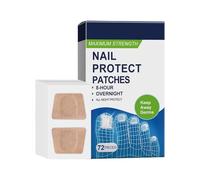 Pansements Réparation des Ongles Des Pieds De Nuit 72 Pansements Ongles 8 Heures Soins De Nuit Pour Ongles D'orteils, Hydratant Pour Ongles Cassants Et Décolorés