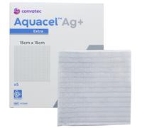 Pansements stériles antimicrobien Aquacel Ag+ Extra - 15 x 15 cm