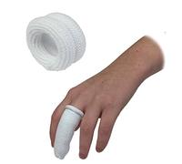 Pansements tubulaires Qualicare de premiers secours pour doigts - Blanc - Lot de 10