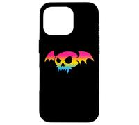Pansexual Bat Vampire Skull Pan Pride Flag Goth Halloween Coque pour iPhone 16 Pro