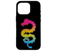 Pansexual Dragon Japonais Pan Pride Drapeau Couleurs Dos Coque pour iPhone 16 Pro