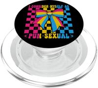 Pansexual Pan Pride Drapeau I Consider Myself As Pun Sexual PopSockets PopGrip pour MagSafe