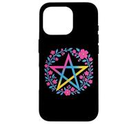 Pansexual Pentagram Wiccan Pagan Pan Pride Flag Boho Coque pour iPhone 16 Pro