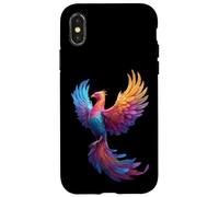 Pansexual Phoenix Bird Pan Pride Flag Rising From Ashes Coque pour iPhone X/XS