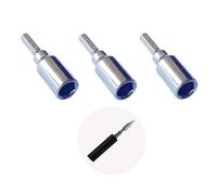 PANSHIYON Lot de 3 adaptateurs magnétiques de 4 mm vers 1/4 d'embouts hexagonaux vers embouts standard de 6,35 mm