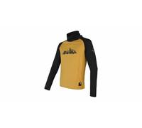 Pánská sweat-shirt SENSOR Coolmax Thermo Montagnes profond moutarde / noir S