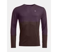 Pánské termotriko s dlouhým rukávem Ortovox 185 Rock'N'Wool M XL baies sauvages foncées