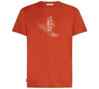 Pánské termotriko s krátkým rukávem Icebreaker Merino 150 Tech Lite Short Sleeve Tee Skiing Yeti M agate M