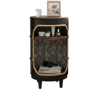 Panski Armoire à tambour en baril d'huile, table de chevet, meuble minibar, meuble loft, table d'appoint pour intérieurs modernes, recyclage, respectueux de l'environnement