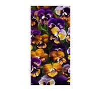 Pansy Perfection Housse de porte Printemps été à suspendre Drapeau Panneau de porche Extérieur Vacances Cour Décor pour porte d'entrée et porche