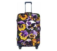 Pansy Perfection Housse de protection élastique lavable pour valise Motif imprimé, blanc, Small