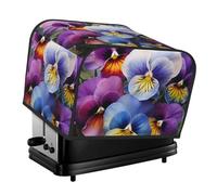 Pansy Perfection Housse matelassée pour grille-pain 4 tranches pour petit appareil avec poignée pour décoration de table de maison ou de cuisine