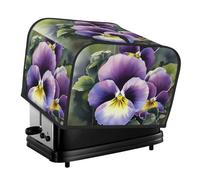 Pansy Perfection Housse matelassée pour grille-pain 4 tranches pour petit appareil avec poignée pour décoration de table de maison ou de cuisine