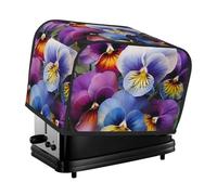 Pansy Perfection Housse matelassée pour grille-pain à 2 tranches pour petit appareil électroménager avec poignée pour décoration de table de maison ou de cuisine