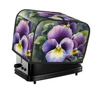 Pansy Perfection Housse matelassée pour grille-pain à 2 tranches pour petit appareil électroménager avec poignée pour décoration de table de maison ou de cuisine