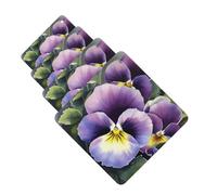 Pansy Perfection Lot de 4 désodorisants de voiture amusants à suspendre pour voiture - Mignon et durable - Décoration à suspendre - Cadeau pour homme et femme - Carré