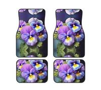 Pansy Perfection Lot de 4 tapis de sol de voiture pour la plupart des voitures, camions, camionnettes, berlines, véhicules croisés et SUV