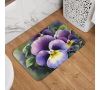 Pansy Perfection Paillasson de bienvenue, antidérapant, absorbant, doux, lavable, tapis moderne pour décoration élégante de cuisine, chambre à coucher, salle de bain, 40,6 x 61 cm