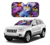 Pansy Perfection Pare-soleil de voiture pliable pour pare-brise avant de voiture, pare-soleil universel pour voiture, SUV, camion, garde votre véhicule au frais