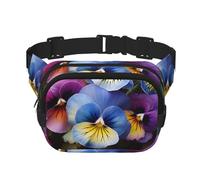 Pansy Perfection Sac banane imperméable et réglable pour femme - Sac banane tendance et décontracté pour la course à pied, l'entraînement, la randonnée, les voyages, noir, taille unique, Noir , Taille