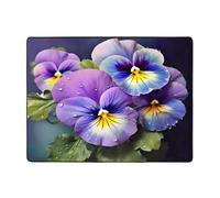 (Pansy Perfection) Tapis imprimé pour salon, chambre à coucher et bureau Tapis de sol doux antidérapant moderne d'intérieur 160 x 122 cm