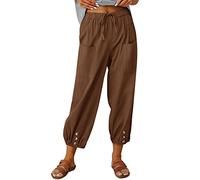 Panta Court Chic Ensemble et Haut Ample detente décontracté Thai Long Sarouel Bleu Marine Jardinage Chino Noir Cargo Elastique Combinaison Baggy Vert Kaki vêtements Elegant a Pince Rouge Yoga Haute #