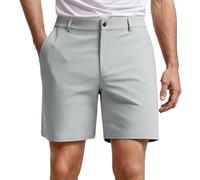 Pantacourt Cargo Homme - Short Décontracté pour 18 Cm Extensible De Travail avec 4 Poches Léger (Gy1 XXL)