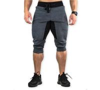 Pantacourt de marque Été Homme-mouvement Décontracté -Pur coton-Taille à lacets-La musculation pantalons courts-Bridage pantalons M