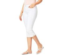 Pantacourt d'été pour femme Stretch Pantacourt pour femme 34 Jeans Capri Pantalon d'été léger Taille haute Legging extensible Élégant Longueur genoux Pantalon de sport Pantalon
