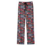 Pantacourt Femme Été, Pantalon décontracté de Tous Les Jours, imprimé intégral Tendance, Taille élastique, Confortable pour Les Sorties Quotidiennes et Les Loisirs.