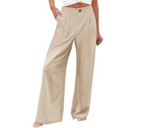 Pantacourt Femme Grande Taille Veste Élégante Sportswear Fluide Senior Pyjama Grossesse Danse Lin Legging Militaire Grande Taille Pantalon Leger Ete Femme C-Beige M