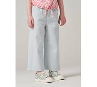Pantacourt fille coton rayé bleu 4A