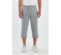 Pantacourt Homme 3/4 Coupe Droite - Pantalon Court en Coton Respirant, Taille Élastique - Gris Clair - COMEOR XXXL