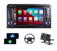 Pantalla Coche sans Installation pour Audi A3 S3 RS3 2003-2012 avec Apple CarPlay et Android Auto Wireless, Écran Tactile de 7 Pouces et Radio FM RDS avec Bluetooth