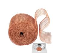 Pantalla De Cobre, Malla De Alambre De Cobre, Malla De Cobre De Barrera, Red Densa De Doble Capa | Red Multiusos Antirratón para Valla De Caracol, Bloqueador De Agujeros para Jardín Doméstico, Sellado