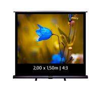 Kimex Écran de projection transportable Pull Up 045-1004 2,00 x 1,50 m Format 4:3
