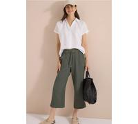 Pantalon 3/4 à jambes larges en gaze de coton