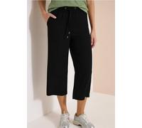 Pantalon 3/4 wide leg en coupe décontractée