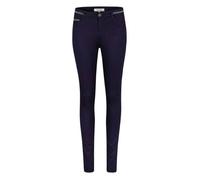 Morgan Pantalon Slim Enduit Bleu 34