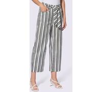 Pantalon 7/8 motif à rayures mode - Rick Cardona - noir-blanc à rayures NOIR-BLANC À RAYURES 38