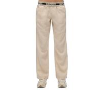 Superdry Linen Drawstring Pants Beige S Femme