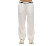 Superdry Linen Drawstring Pants Blanc L Femme