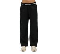 Superdry Linen Drawstring Pants Noir M Femme