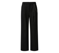 Pantalon Ã fines rayures avec dÃ©tail chaÃ®ne femme COMMA Noir 46 Tall